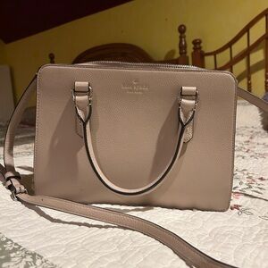 Kate Spade New York Lise Mulberry Street Leather Cross Body Taupe